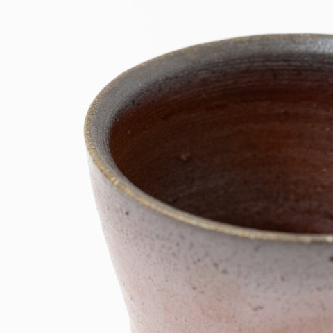 Carbonization Pattern Sangiri Bizen Tea Cup Pair