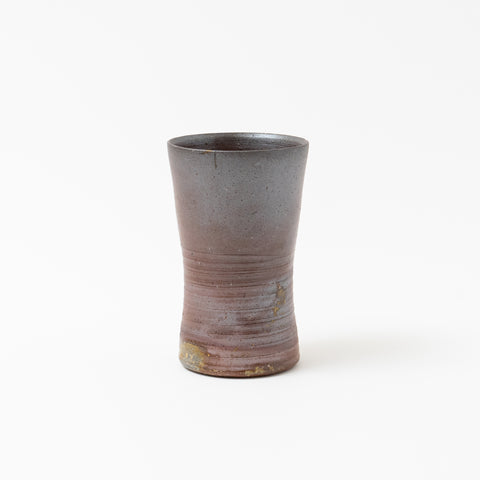 Carbonization Pattern Sangiri Bizen Sake Cup