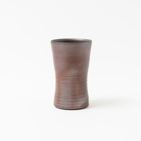 Carbonization Pattern Sangiri Bizen Sake Cup