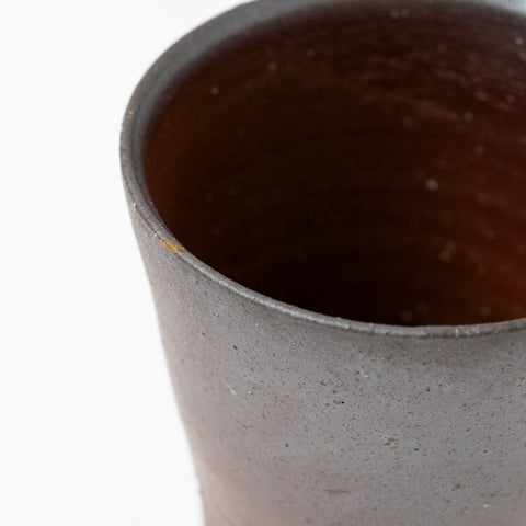 Carbonization Pattern Sangiri Bizen Sake Cup