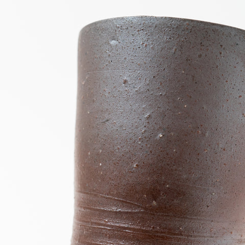 Carbonization Pattern Sangiri Bizen Sake Cup