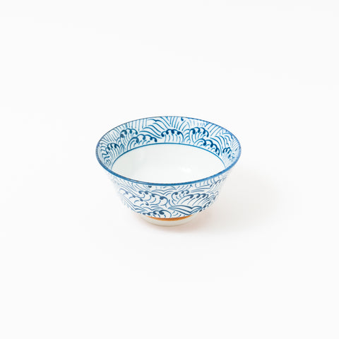 JUJU Wave Pattern Mino Rice Bowl