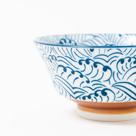 JUJU Wave Pattern Mino Rice Bowl