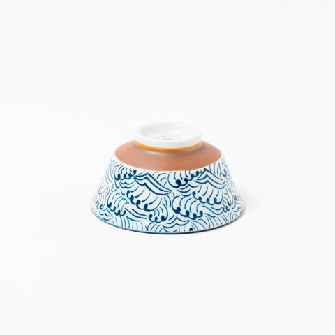 JUJU Wave Pattern Mino Rice Bowl