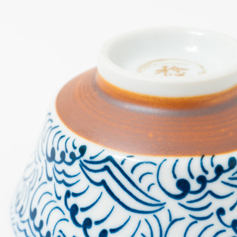 JUJU Wave Pattern Mino Rice Bowl