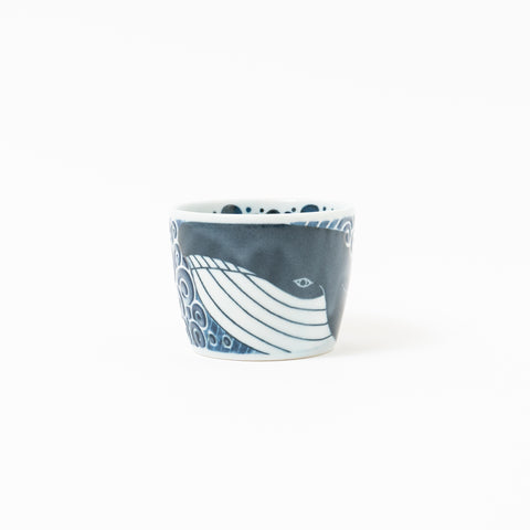 White Wave Whale Mino Soba Cup