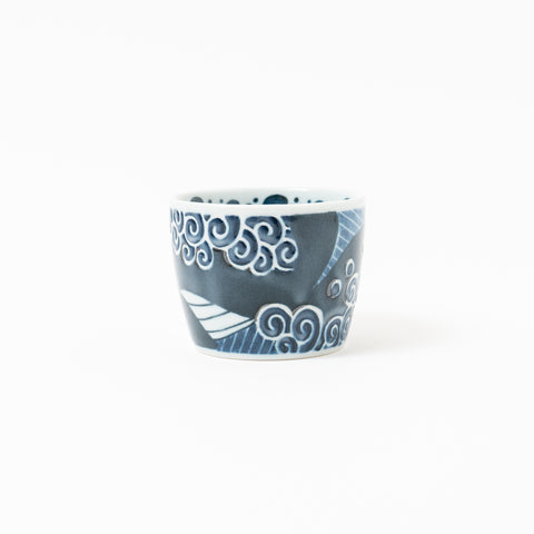 White Wave Whale Mino Soba Cup