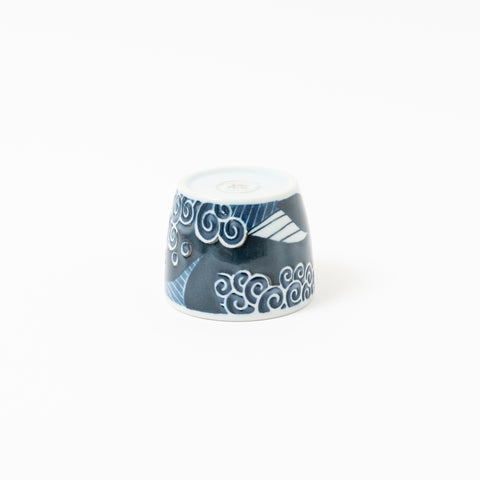 White Wave Whale Mino Soba Cup