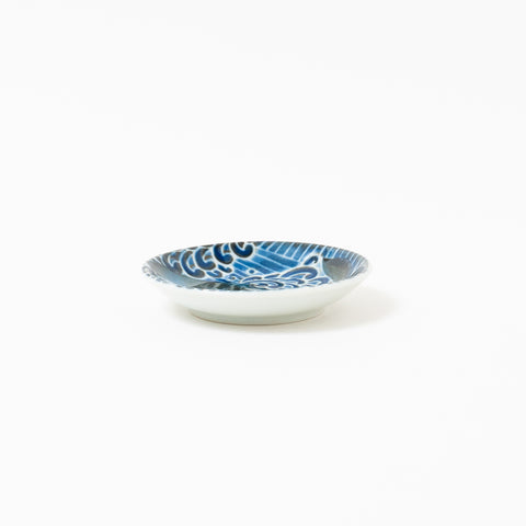 White Wave Whale Mino Side Plate