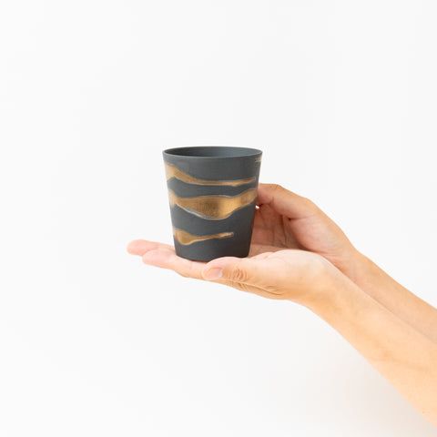 Organic Swirl Design Mino Sake Cup