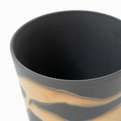 Organic Swirl Design Mino Sake Cup