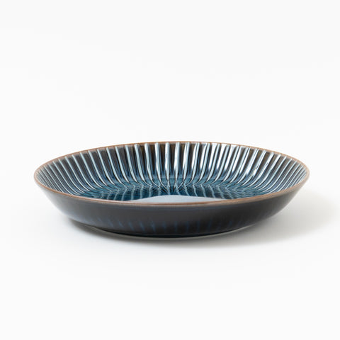 Radiating Shinogi Pattern Mino Deep Side Plate