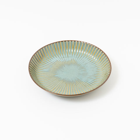 Radiating Shinogi Pattern Mino Deep Side Plate