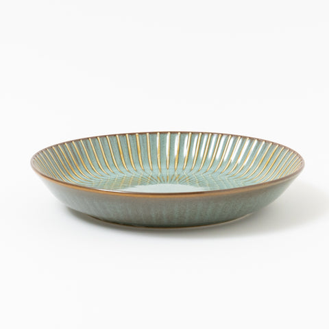 Radiating Shinogi Pattern Mino Deep Side Plate