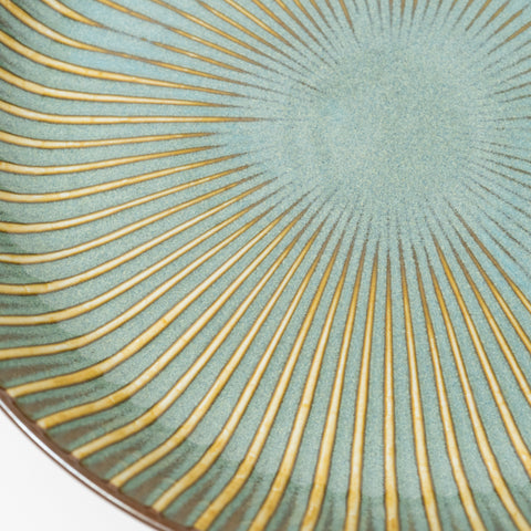 Radiating Shinogi Pattern Mino Deep Side Plate