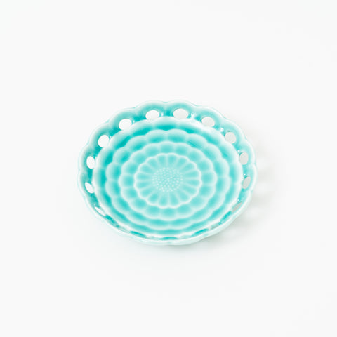 Deep Blue Celadon Mino Side Plate