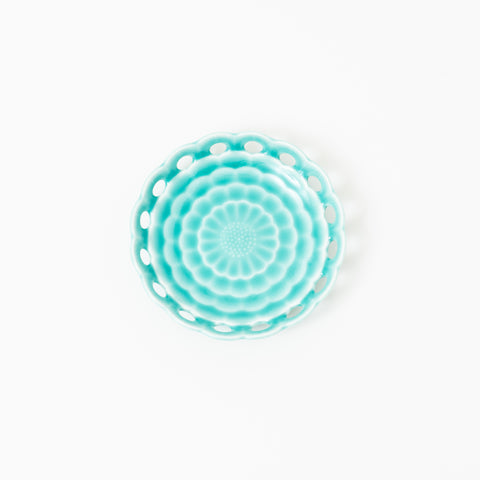 Deep Blue Celadon Mino Side Plate