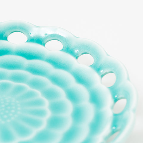 Deep Blue Celadon Mino Side Plate