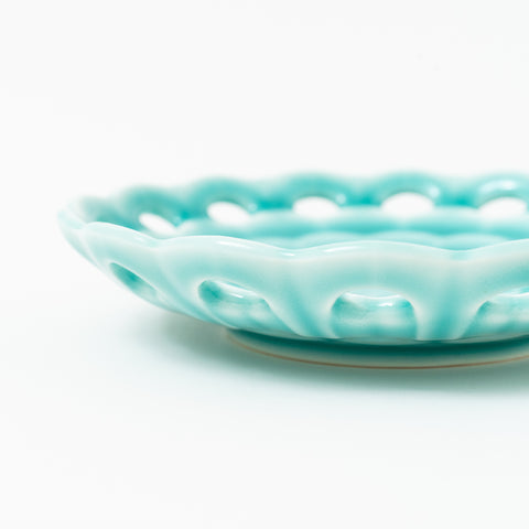 Deep Blue Celadon Mino Side Plate