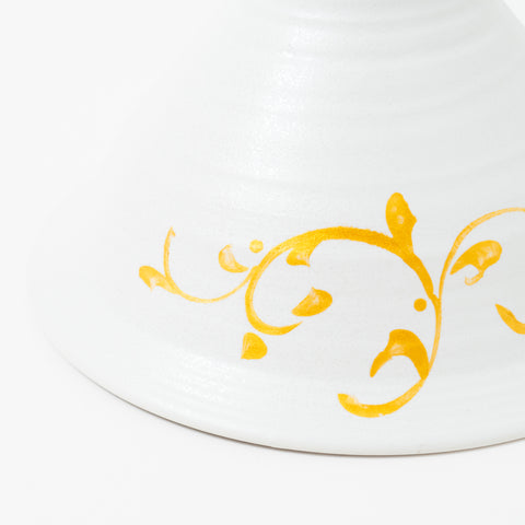 Arabesque White Kinsai Mino Donburi Bowl