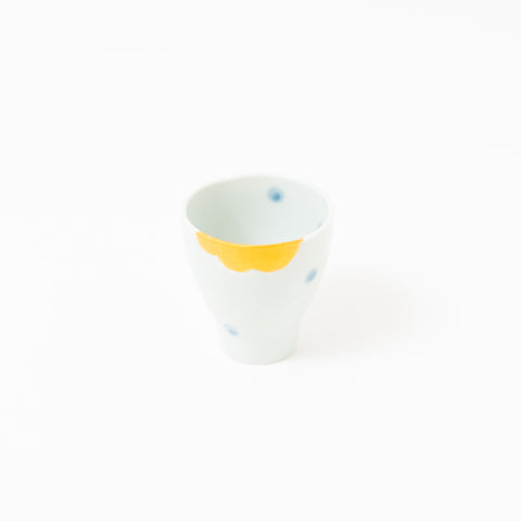 Golden Wave and Water Dot Mino Teacup