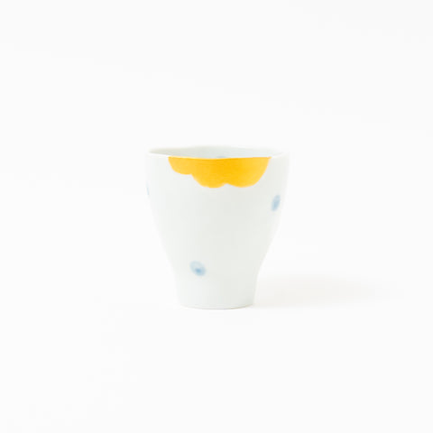 Golden Wave and Water Dot Mino Teacup