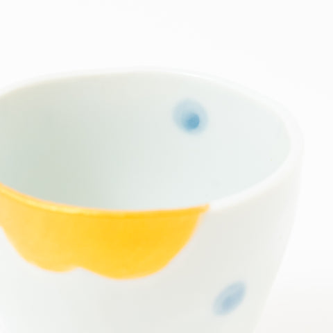 Golden Wave and Water Dot Mino Teacup