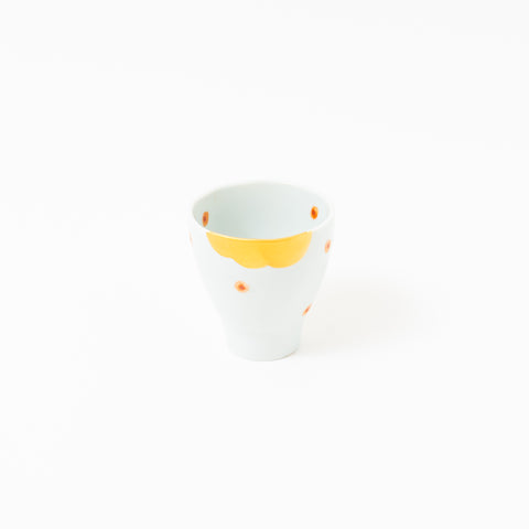 Golden Wave and Water Dot Mino Teacup