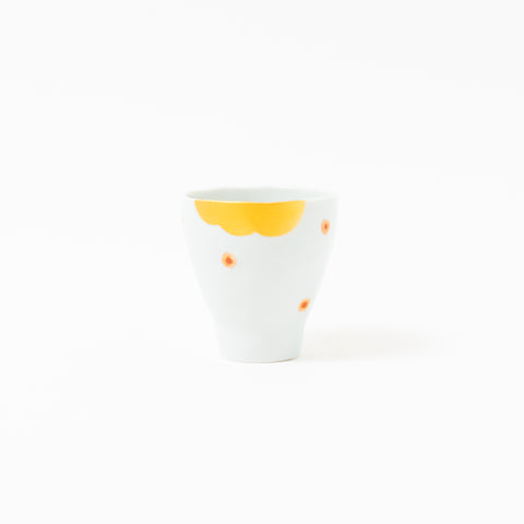 Golden Wave and Water Dot Mino Teacup