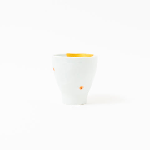 Golden Wave and Water Dot Mino Teacup