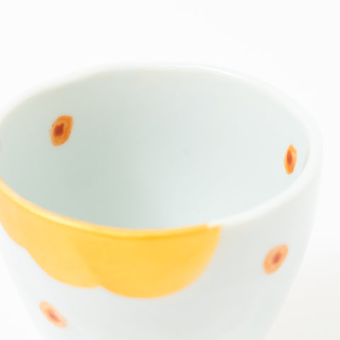 Golden Wave and Water Dot Mino Teacup