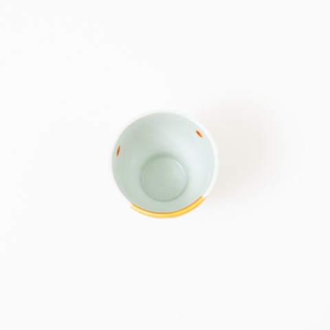 Golden Wave and Water Dot Mino Teacup