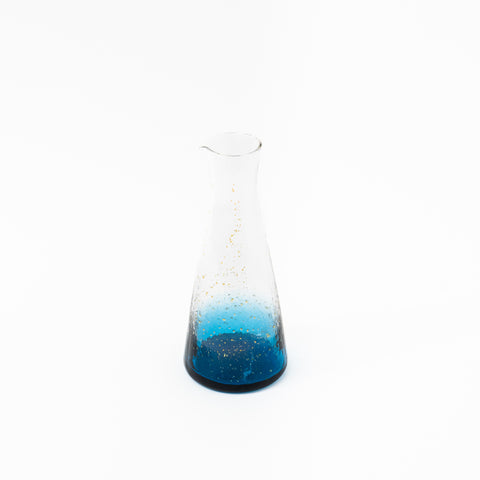 Yachiyo Kiln Blue Edo Glass Tokuri Carafe