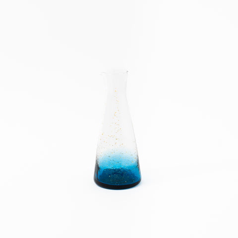 Yachiyo Kiln Blue Edo Glass Tokuri Carafe