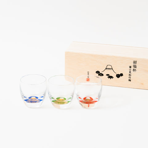 Fuji-view Sho-Chiku-Bai Other Sake Cup Set