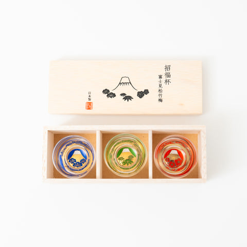 Fuji-view Sho-Chiku-Bai Other Sake Cup Set