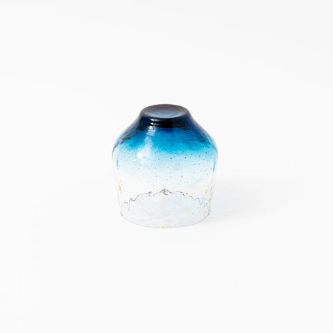 Yachiyo Kiln Rounded Bowl-Shaped Edo Glass Sake Cup