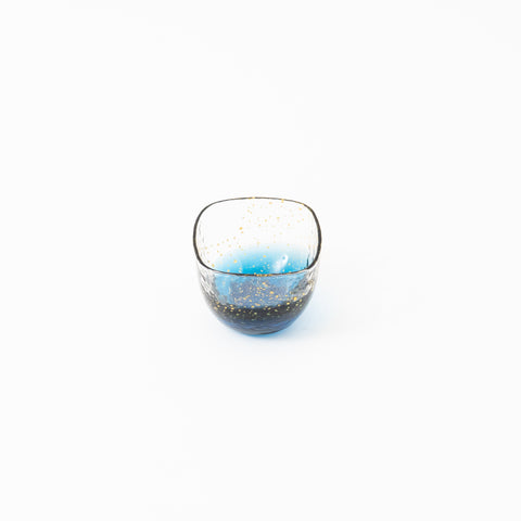 Yachiyo Kiln Square Rounded Glass Edo Glass Sake Cup