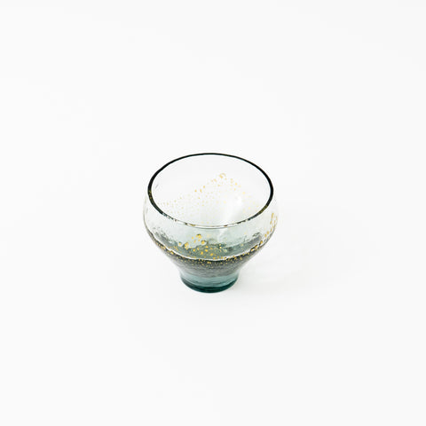 Rounded Bowl-shaped Glass Edo Glass Sake Cup