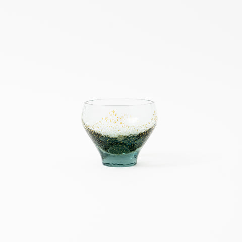 Rounded Bowl-shaped Glass Edo Glass Sake Cup