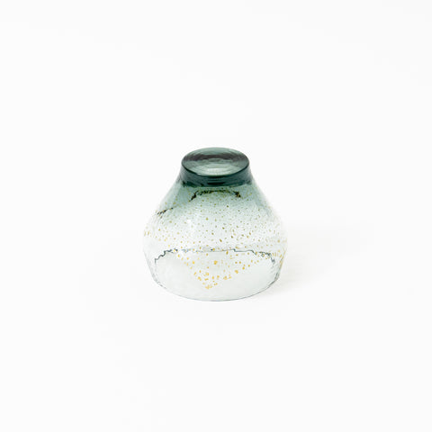 Rounded Bowl-shaped Glass Edo Glass Sake Cup