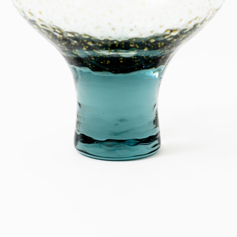 Wide-rimmed Stemmed Edo Glass Sake Cup