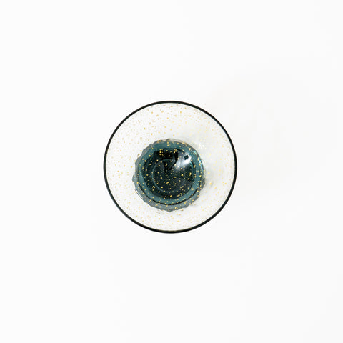 Wide-rimmed Stemmed Edo Glass Sake Cup